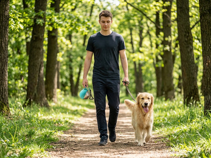Gourde pour Chien 285 ml avec Bol Intégré – Inox et Anti-Fuite