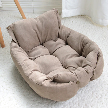 Tapis de lit multifonction 3 en 1 pour chiens et chats, canapé chaud d'hiver pour chiots et chatons, niche, coussin doux pour animaux de compagnie, pour chiens et chats