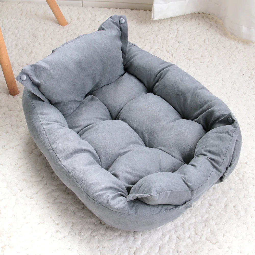 Tapis de lit multifonction 3 en 1 pour chiens et chats, canapé chaud d'hiver pour chiots et chatons, niche, coussin doux pour animaux de compagnie, pour chiens et chats