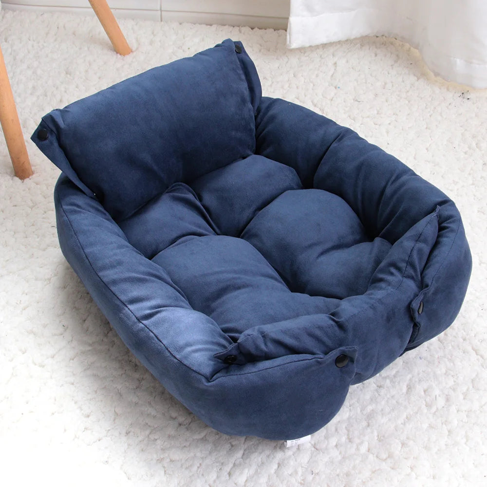 Tapis de lit multifonction 3 en 1 pour chiens et chats, canapé chaud d'hiver pour chiots et chatons, niche, coussin doux pour animaux de compagnie, pour chiens et chats