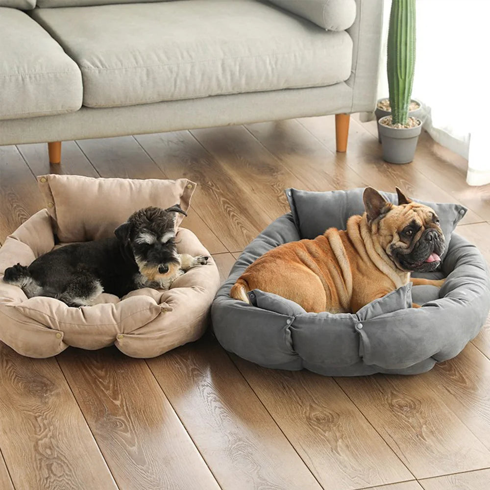 Tapis de lit multifonction 3 en 1 pour chiens et chats, canapé chaud d'hiver pour chiots et chatons, niche, coussin doux pour animaux de compagnie, pour chiens et chats