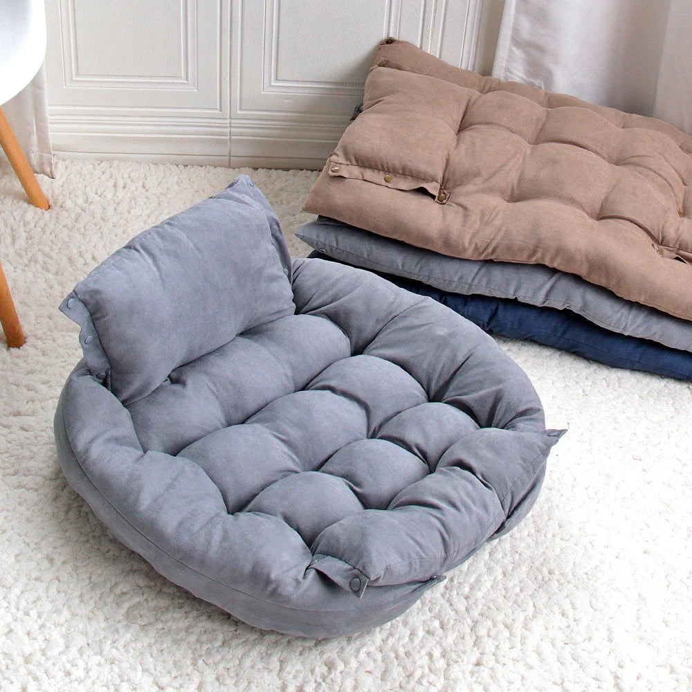 Tapis de lit multifonction 3 en 1 pour chiens et chats, canapé chaud d'hiver pour chiots et chatons, niche, coussin doux pour animaux de compagnie, pour chiens et chats