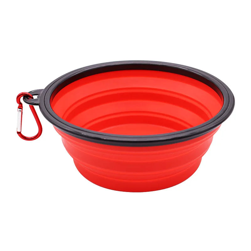 Gamelle Pliable en Silicone 2en1 avec Mousqueton – Voyage & Randonnée