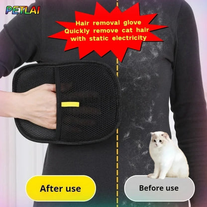 Gant Anti-Poils 2 en 1 pour Chien & Chat – Brossage et Nettoyage Réutilisable