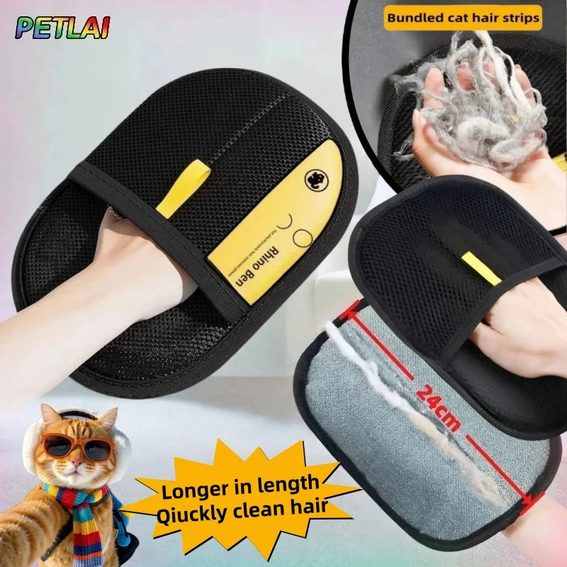 Gant Anti-Poils 2 en 1 pour Chien & Chat – Brossage et Nettoyage Réutilisable