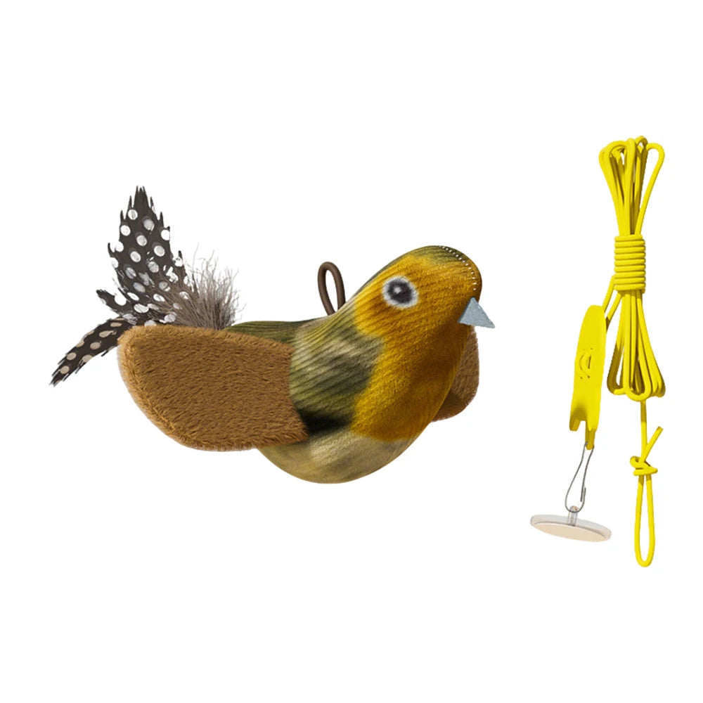 Balle Interactive Intelligente pour Chat – Roulement Automatique et Sons d'Oiseau