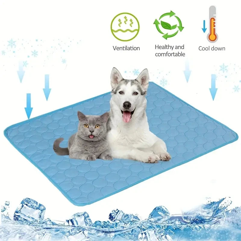 Tapis Rafraîchissant pour Chien & Chat – Fraîcheur Instantanée, 6 Tailles