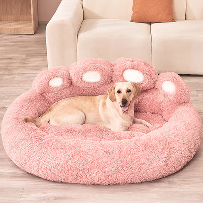 Lit moelleux pour chien, niche d'hiver en peluche, accessoires, produits pour animaux de compagnie, grands lits pour chiens, literie, canapé, panier, petit tapis pour chats, grand coussin pour chiot
