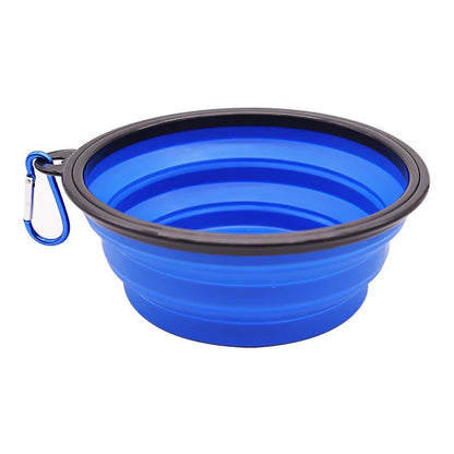 Gamelle Pliable en Silicone 2en1 avec Mousqueton – Voyage & Randonnée