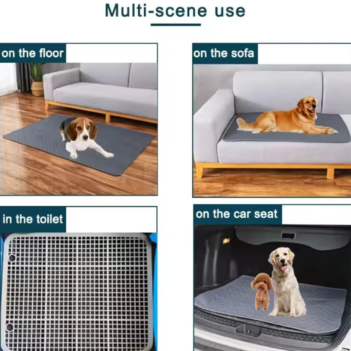 Tapis Anti-Urine Lavable pour Chien – Réutilisable, Absorbant et Imperméable