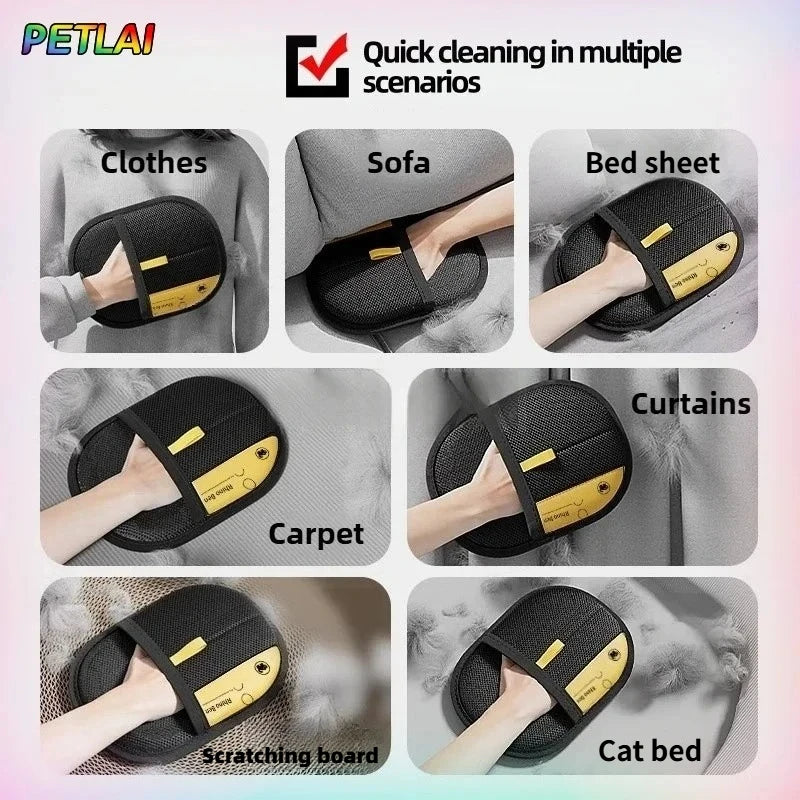 Gant Anti-Poils 2 en 1 pour Chien & Chat – Brossage et Nettoyage Réutilisable