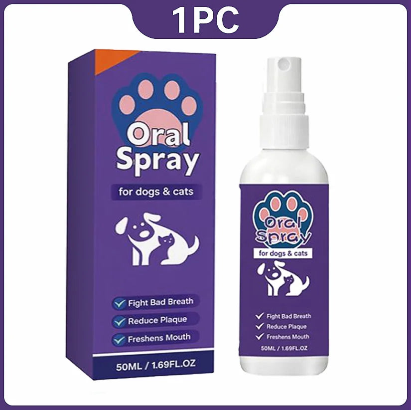 Spray nettoyant pour l'hygiène buccale des animaux de compagnie, 30ml, élimine le tartre, la plaque et les bactéries, rafraîchit l'haleine, stérilisation douce pour chien et chat, usage quotidien