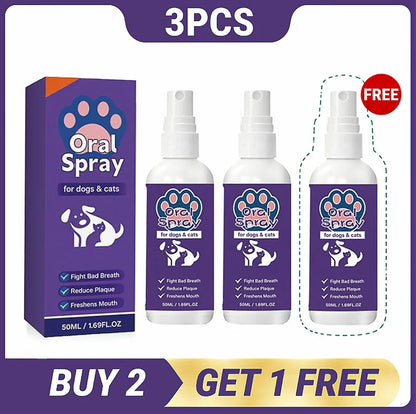 Spray nettoyant pour l'hygiène buccale des animaux de compagnie, 30ml, élimine le tartre, la plaque et les bactéries, rafraîchit l'haleine, stérilisation douce pour chien et chat, usage quotidien