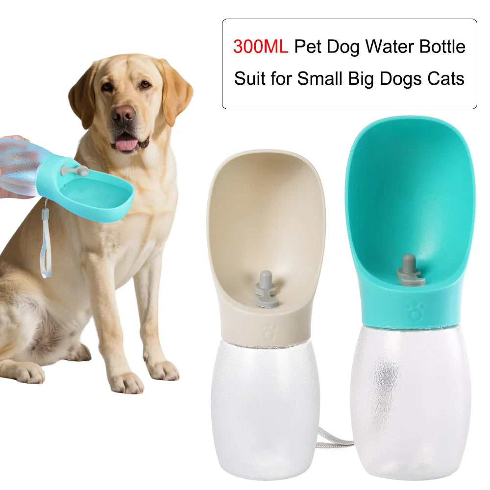 Bouteille d'eau pour chien de compagnie, 300ML, bols à boire pour chiots, petits et moyens chiens, chats, randonnée, mangeoire Portable pour chat, fournitures Golden Retriever