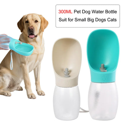 Bouteille d'eau pour chien de compagnie, 300ML, bols à boire pour chiots, petits et moyens chiens, chats, randonnée, mangeoire Portable pour chat, fournitures Golden Retriever
