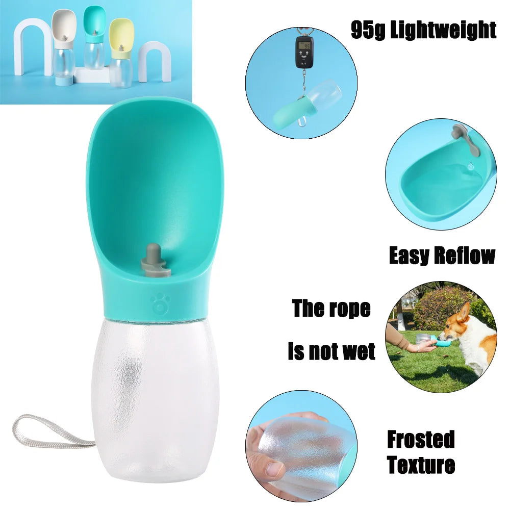 Bouteille d'eau pour chien de compagnie, 300ML, bols à boire pour chiots, petits et moyens chiens, chats, randonnée, mangeoire Portable pour chat, fournitures Golden Retriever