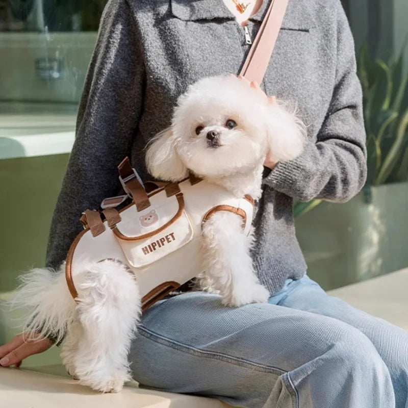 Mochila de Transporte para Cães e Gatos – Portátil, Respirável e Ajustável