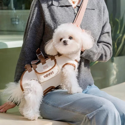Mochila de Transporte para Cães e Gatos – Portátil, Respirável e Ajustável