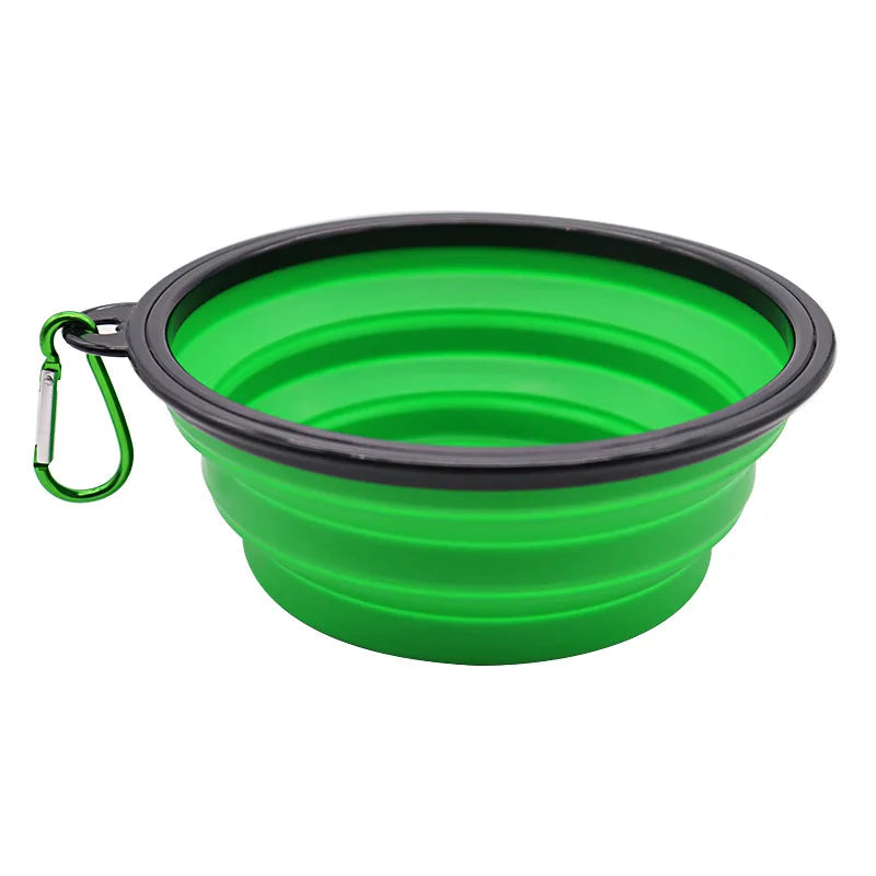 Gamelle Pliable en Silicone 2en1 avec Mousqueton – Voyage & Randonnée