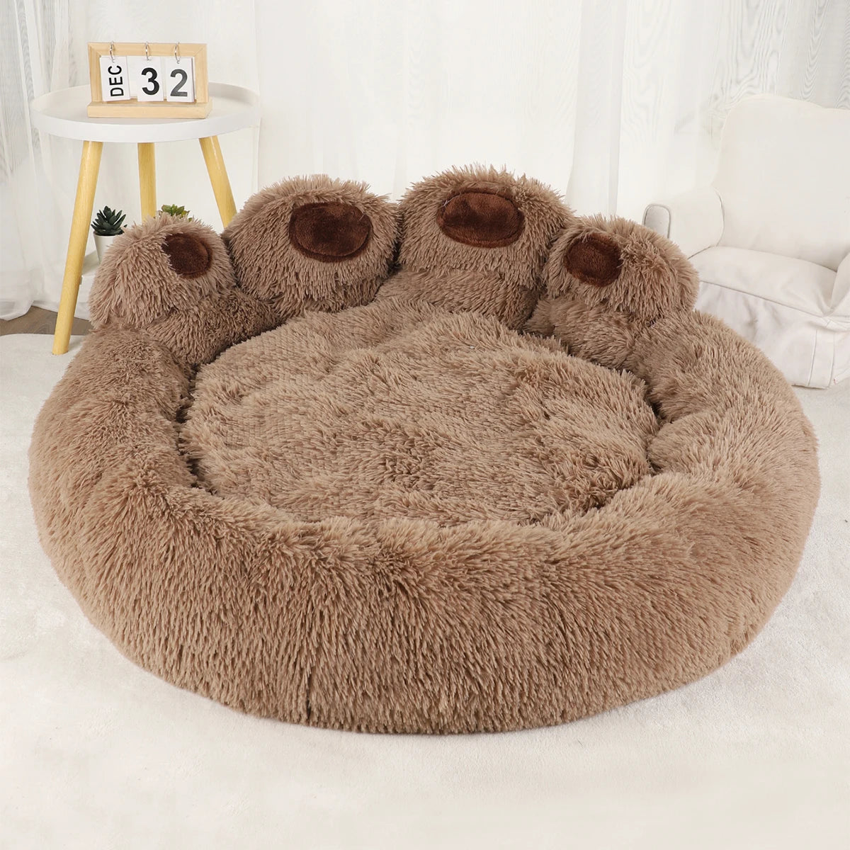 Lit moelleux pour chien, niche d'hiver en peluche, accessoires, produits pour animaux de compagnie, grands lits pour chiens, literie, canapé, panier, petit tapis pour chats, grand coussin pour chiot